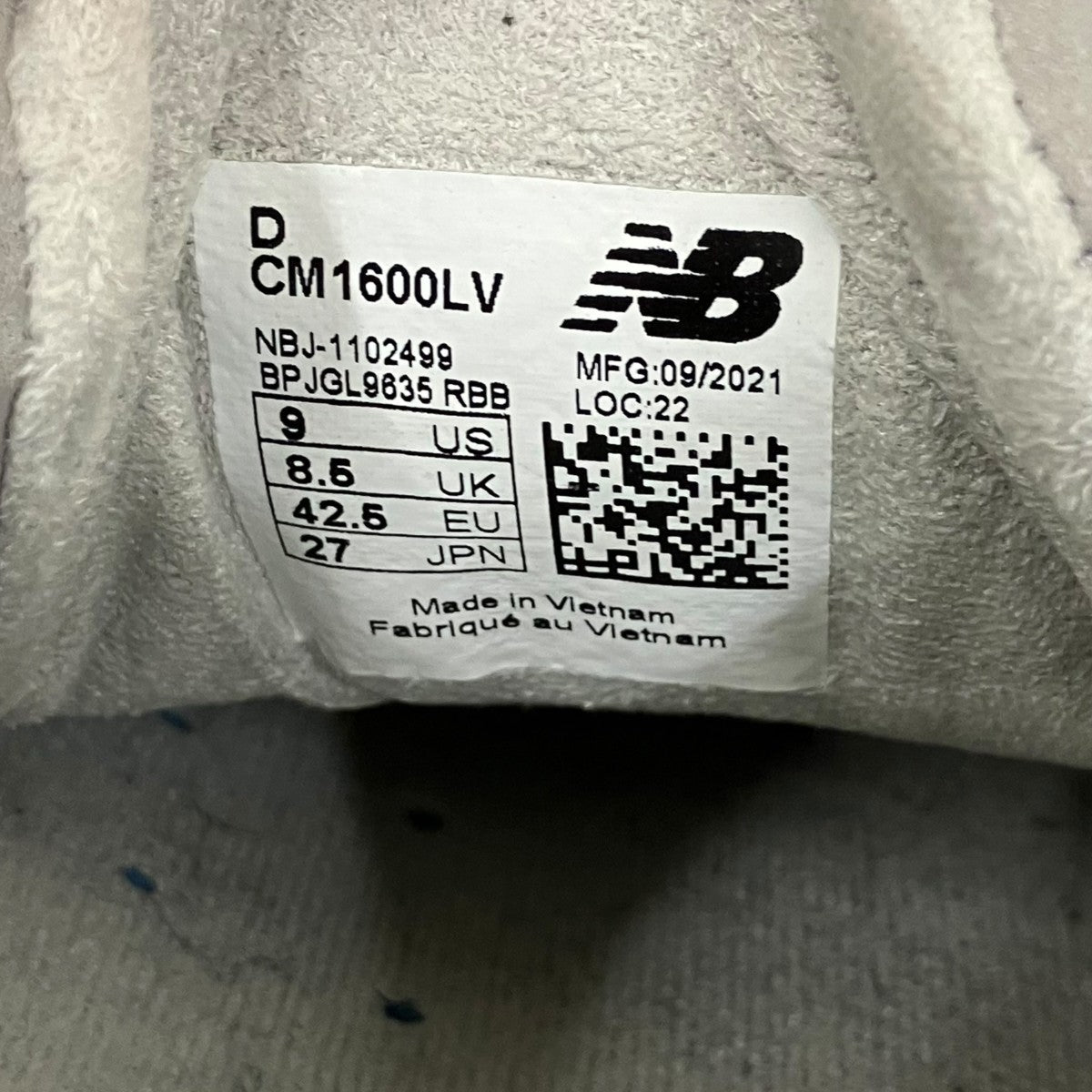 NEW BALANCE スニーカーCM1600LV 古着・中古-8枚目のアイテム画像