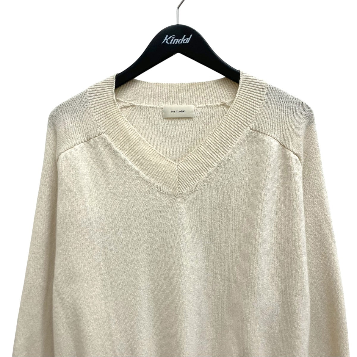 THE RERACS V NECK JUMPER カシミヤ混薄手ニット26SS-CKKT-037 古着・中古-3枚目のアイテム画像