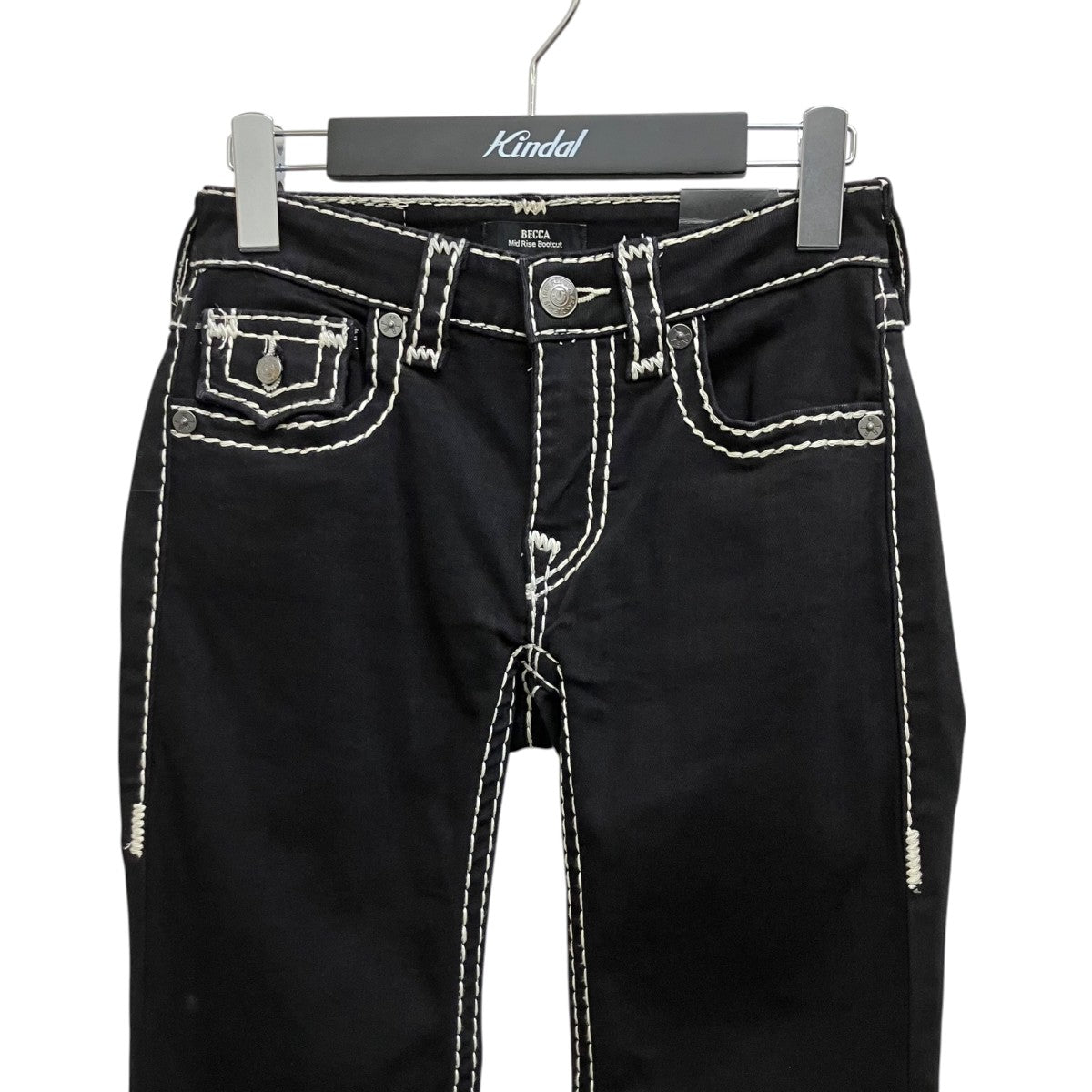 TRUE RELIGION BECCA MR BOOT PICK SUPER T FLAPフレアパンツ209104C 古着・中古-3枚目のアイテム画像