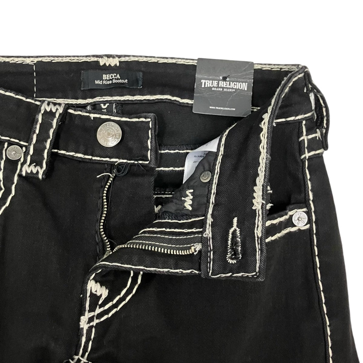 TRUE RELIGION BECCA MR BOOT PICK SUPER T FLAPフレアパンツ209104C 古着・中古-7枚目のアイテム画像