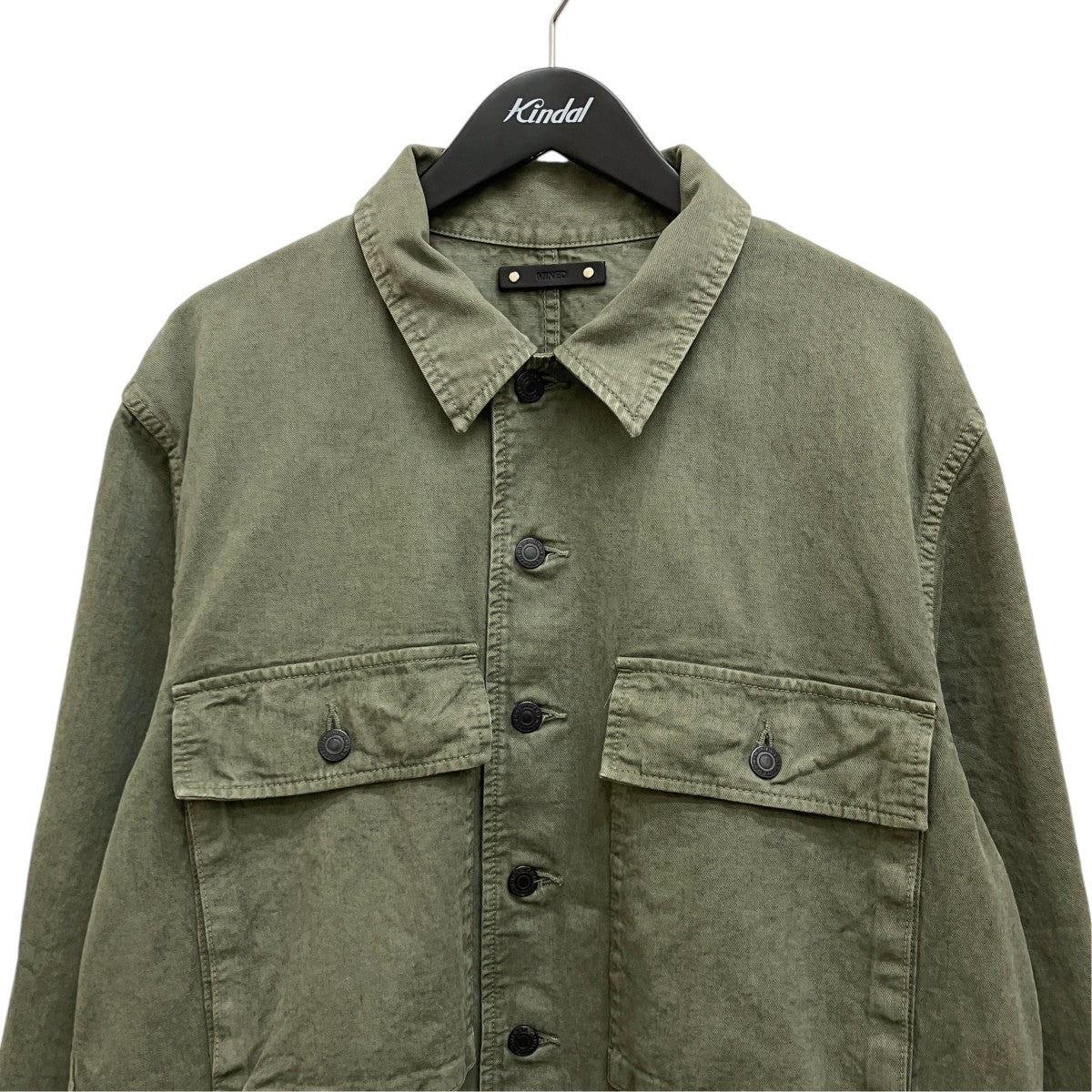 MINEDENIM Cotton Linen Light Chino Shirt JKT 2604-8003-42-022 古着・中古-3枚目のアイテム画像