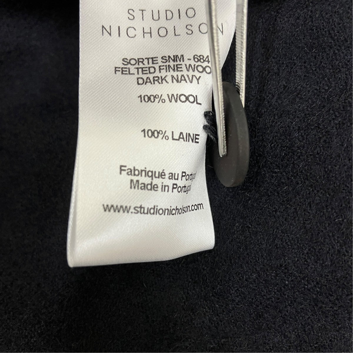 STUDIO NICHOLSON FELTED FINE WOOL TAILORED VOLUME PANT SORTE ／SNM-684 古着・中古-8枚目のアイテム画像