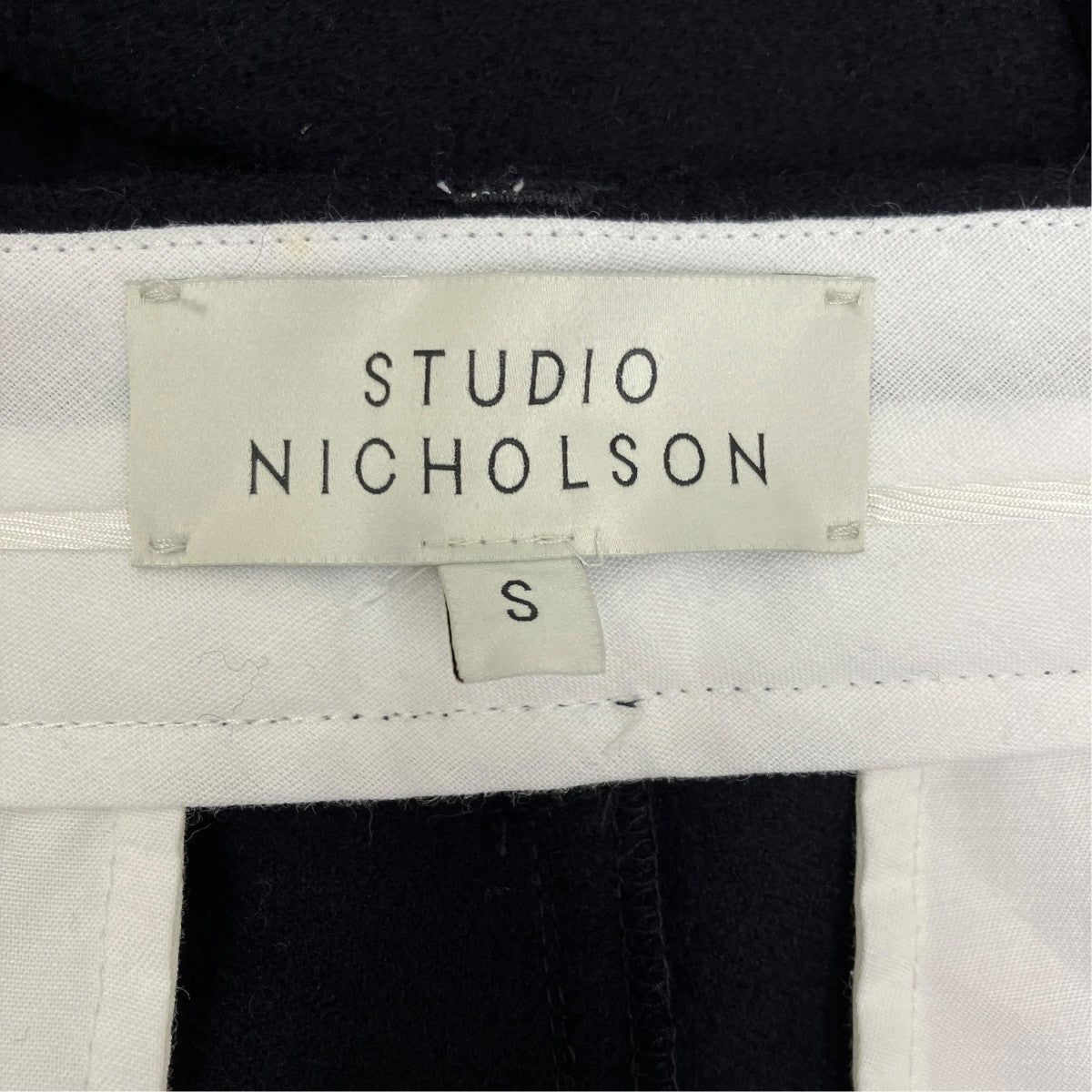 STUDIO NICHOLSON FELTED FINE WOOL TAILORED VOLUME PANT SORTE ／SNM-684 古着・中古-9枚目のアイテム画像