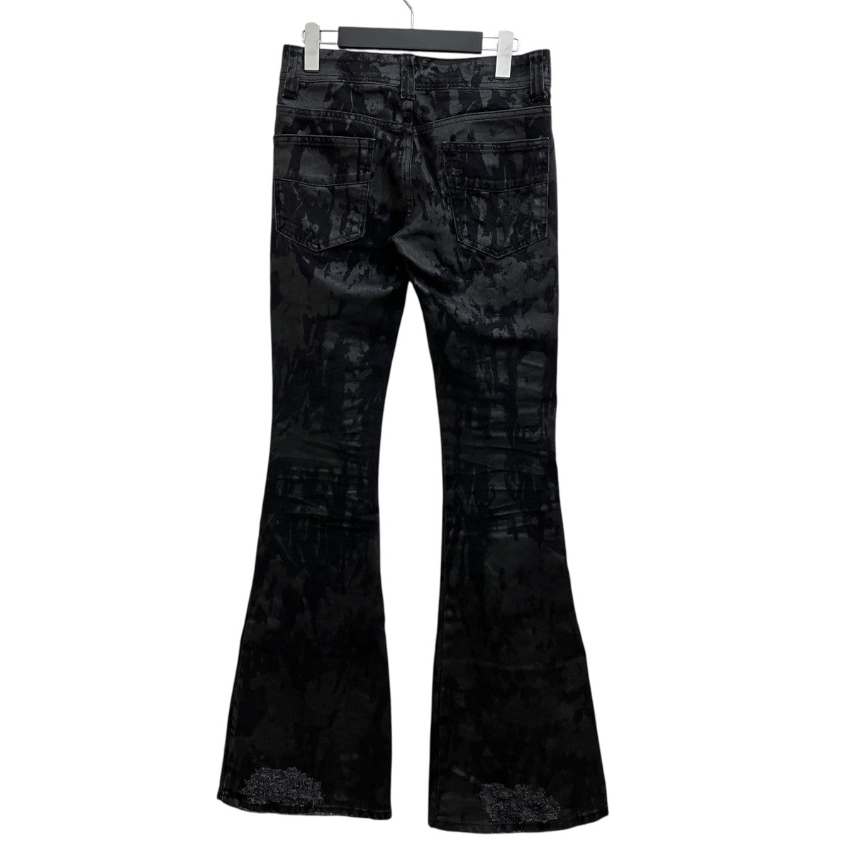 JADED LONDON Wax Coated Drift Bootcut Jeans 古着・中古-2枚目のアイテム画像