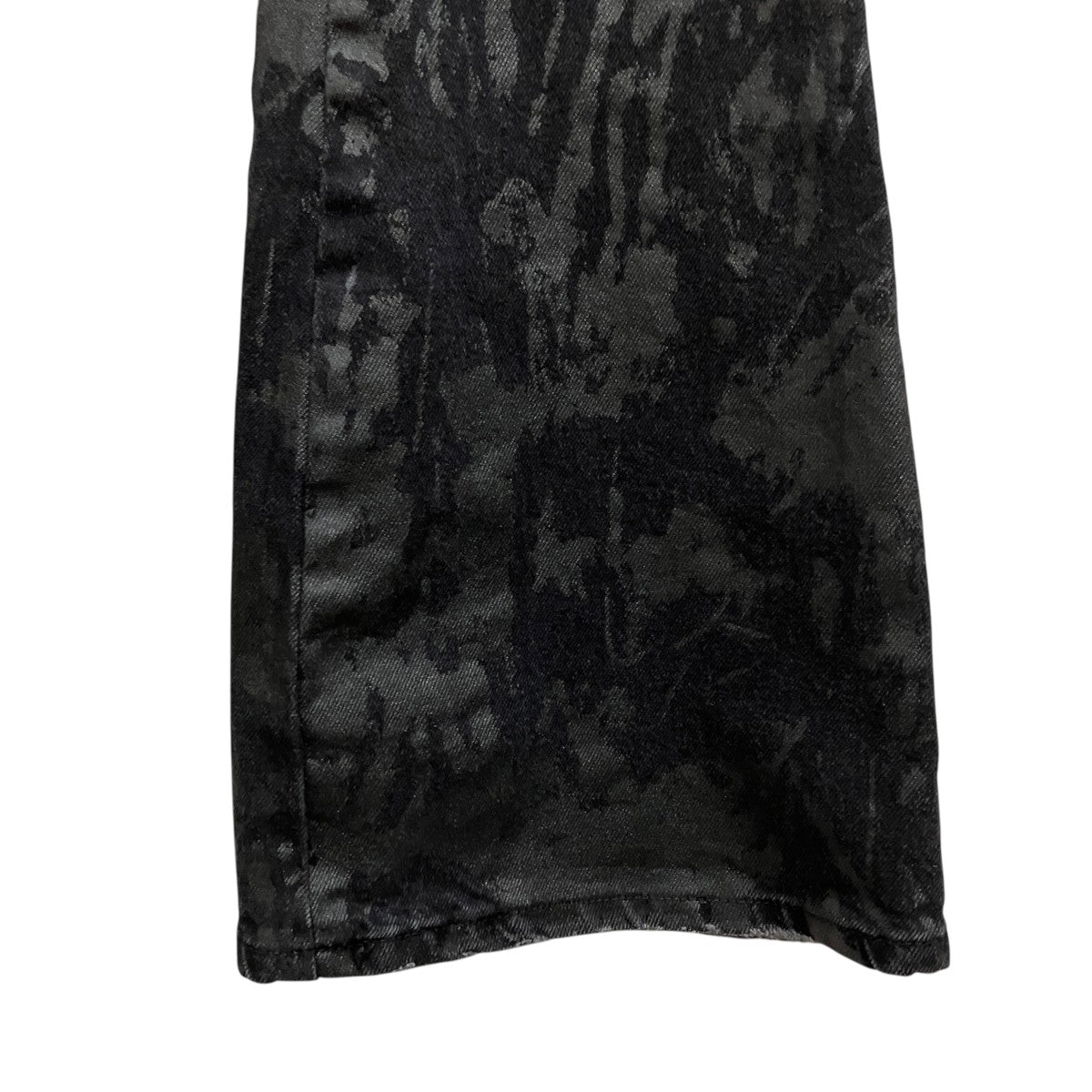 JADED LONDON Wax Coated Drift Bootcut Jeans 古着・中古-4枚目のアイテム画像