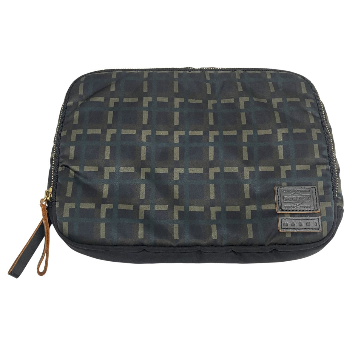 PORTER×MARNI FLEX COLLECTION W ZIP POUCH L SIZEダブルジップポーチ26WF000945128 古着・中古-1枚目のアイテム画像