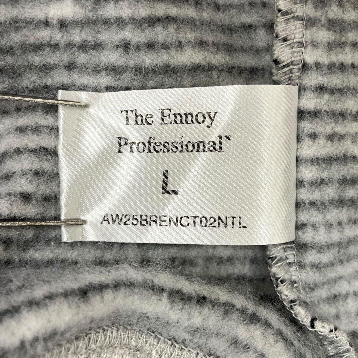 ENNOY Border Hoodie SweatパーカーAW25BRENCT02NTL 古着・中古-5枚目のアイテム画像