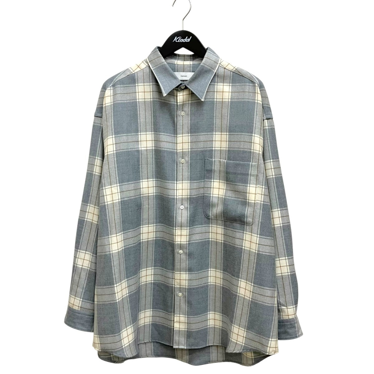WOOL CHECK MILITARY SHIRTチェックシャツGM194-50508C