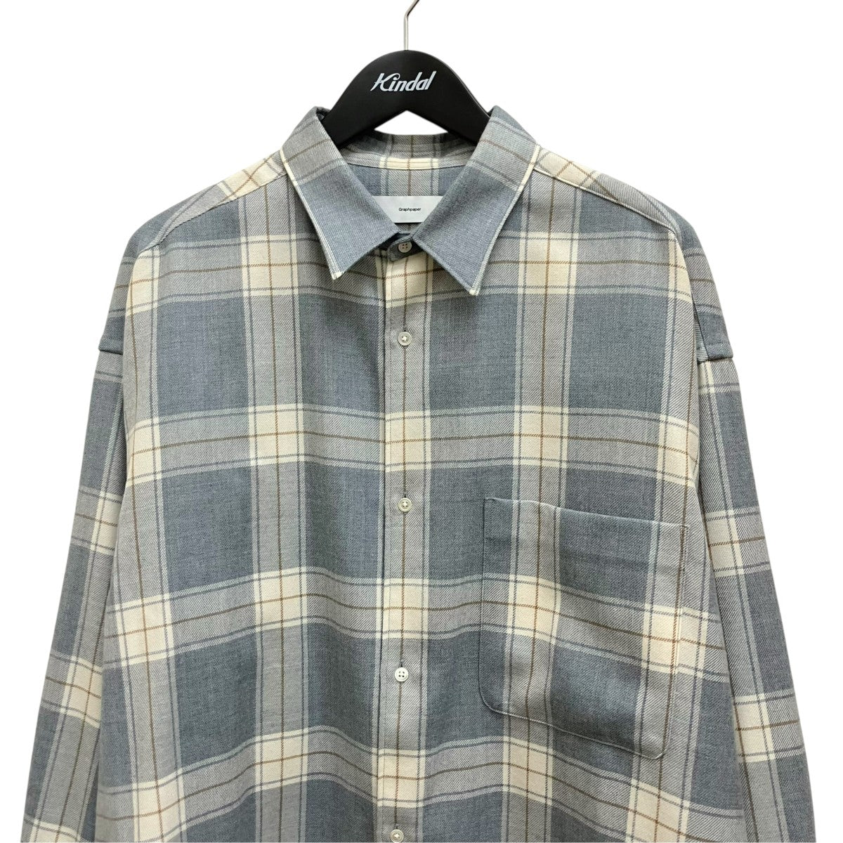 WOOL CHECK MILITARY SHIRTチェックシャツGM194-50508C