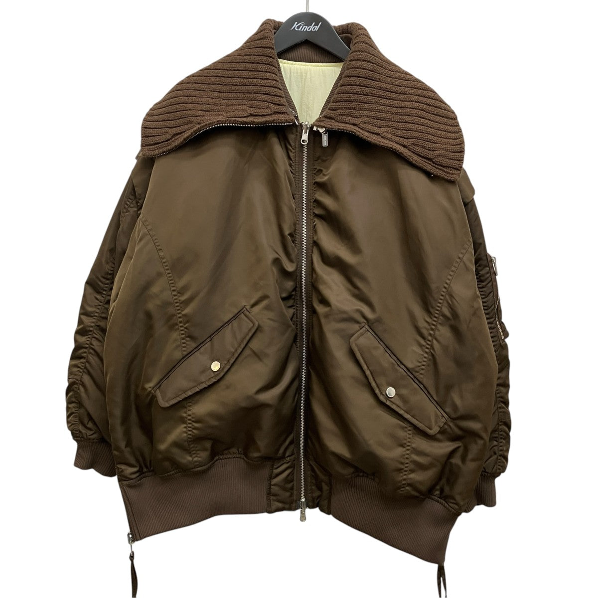 MAISON SPECIAL Multiway Knit Collar MA-1リバーシブルブルゾン21252215301 古着・中古-1枚目のアイテム画像