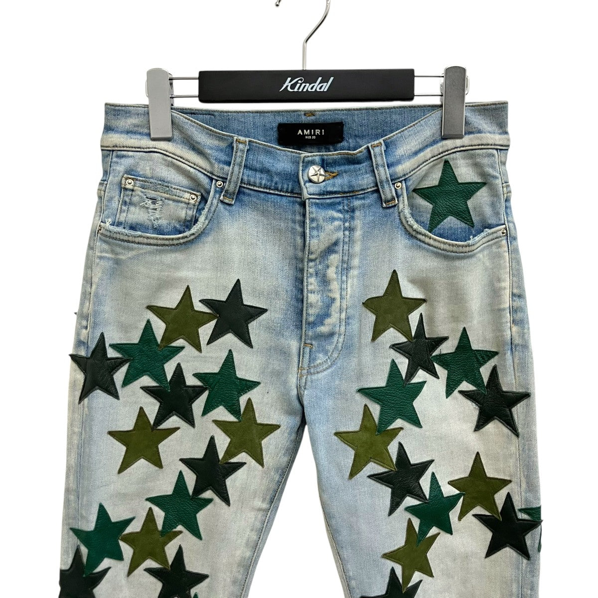 AMIRI(アミリ) CHEMIST LEATHER STARS JEANデニムパンツ インディゴ
