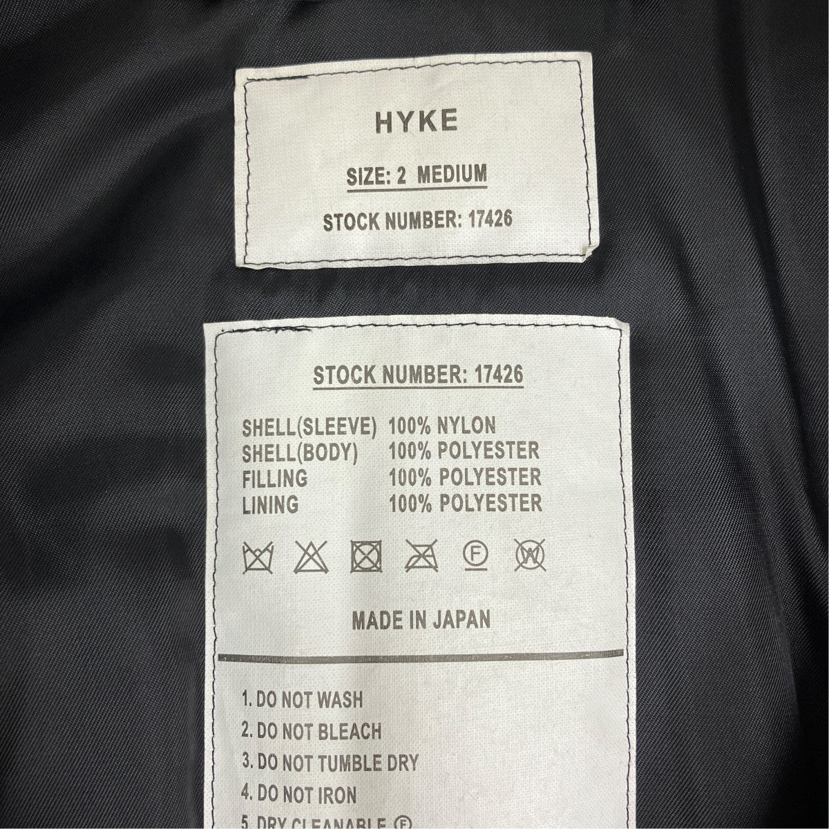 HYKE FAUX SHEARLING TYPE MA-1 JACKET 242-17426 307 古着・中古-6枚目のアイテム画像