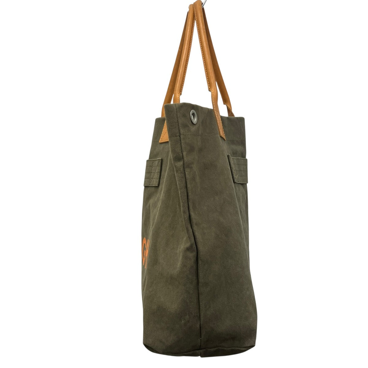 COMME des GARCONS HOMME 綿キャンバスバイオ加工 TOTE BAGハンドバッグHK-K 203 古着・中古-3枚目のアイテム画像