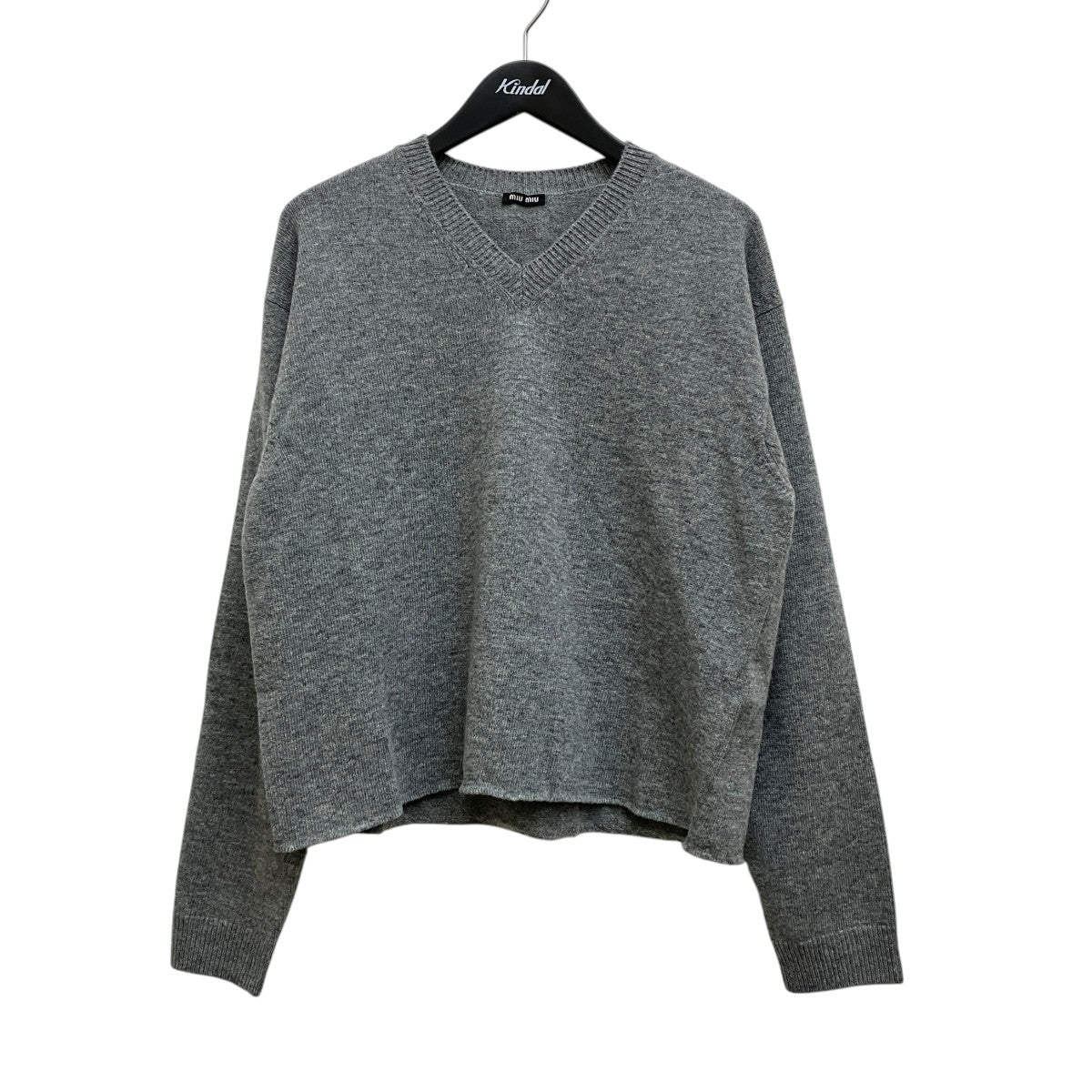 MIU MIU 23AWVネックニットDNA994 13WS 古着・中古-1枚目のアイテム画像