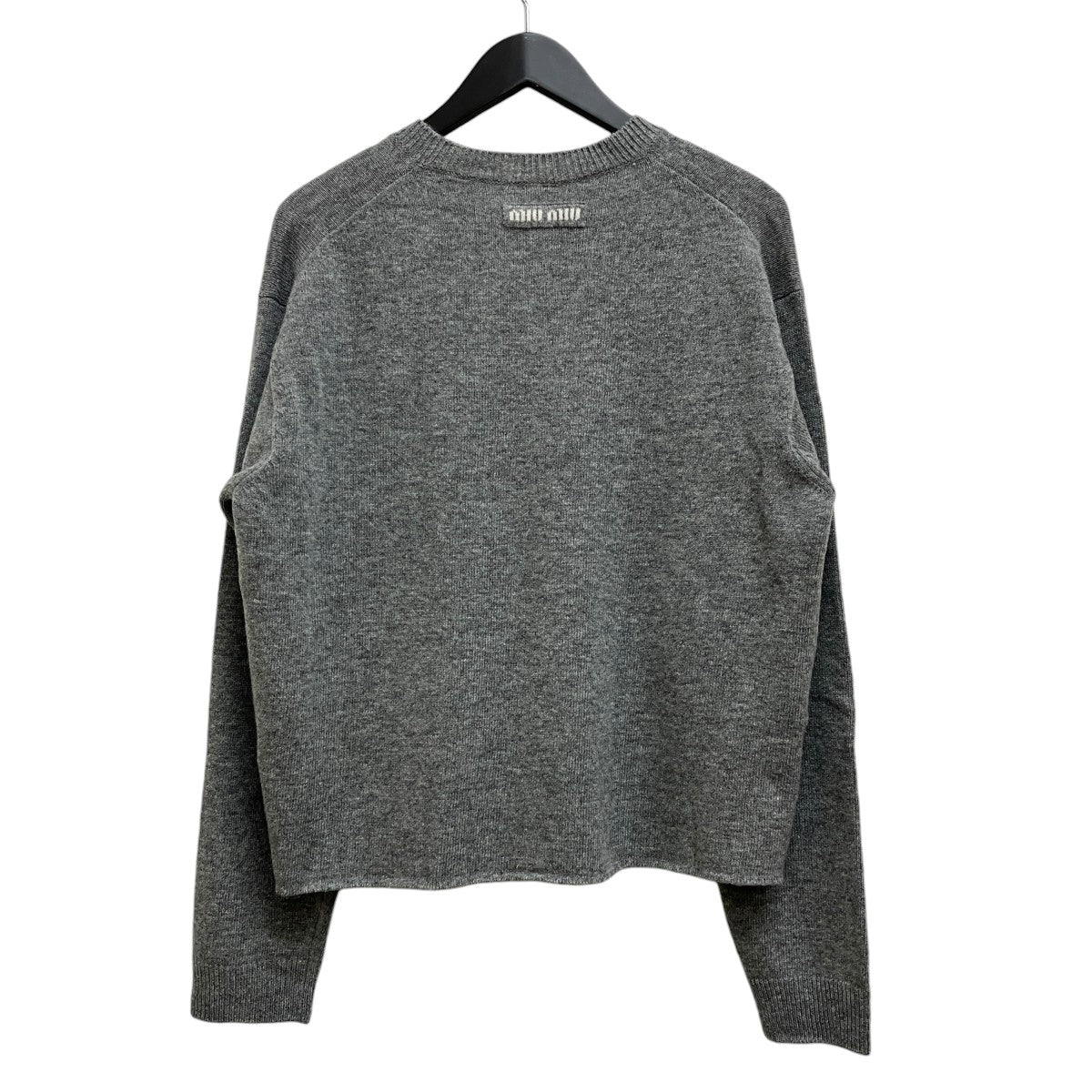 MIU MIU 23AWVネックニットDNA994 13WS 古着・中古-2枚目のアイテム画像