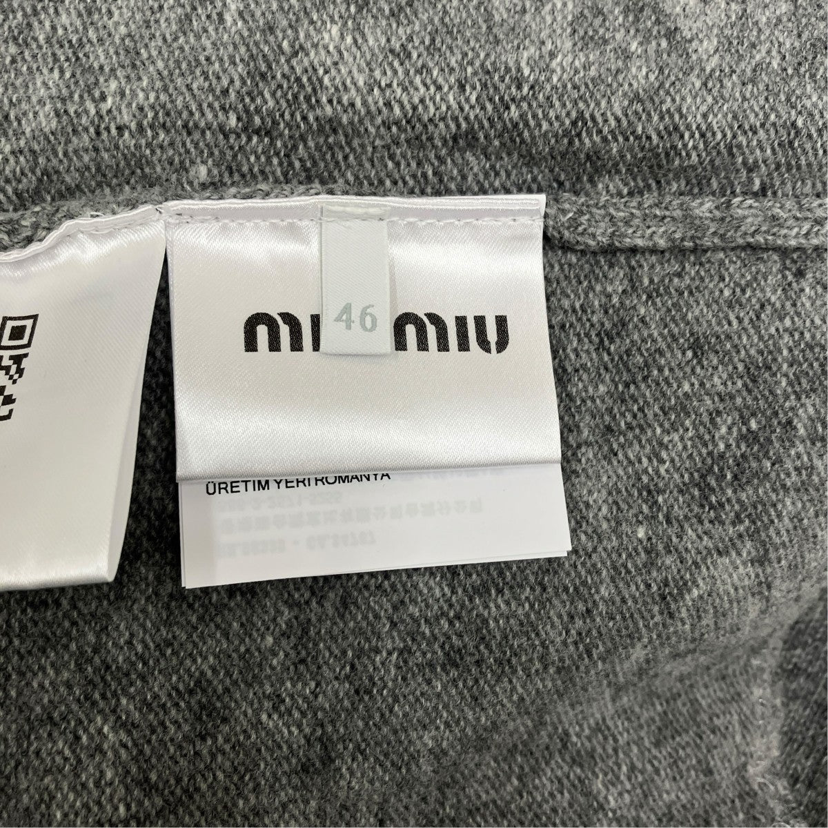 MIU MIU 23AWVネックニットDNA994 13WS 古着・中古-6枚目のアイテム画像