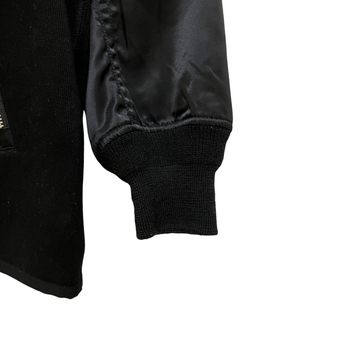 COMME des GARCONS HOMME 綿ダブルフェイス×ナイロンツイルジップカーディガンHL-T005 古着・中古-5枚目のアイテム画像