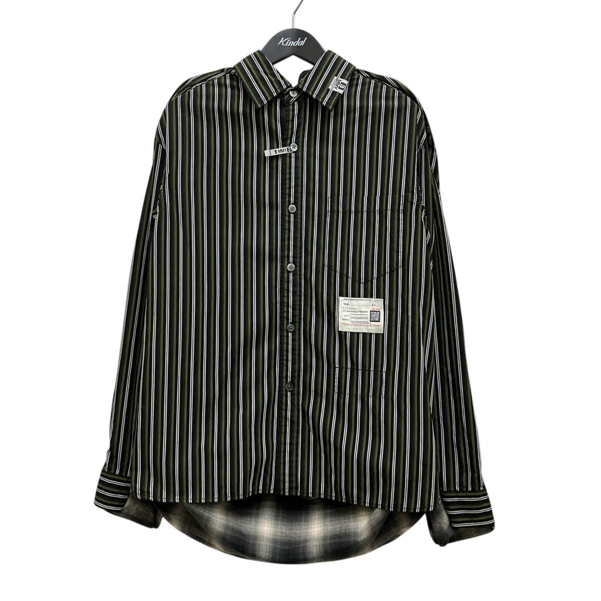 Maison MIHARA YASUHIRO 26AW Front Back Docking Long Sleeve Shirt／ A17SH083 古着・中古-1枚目のアイテム画像