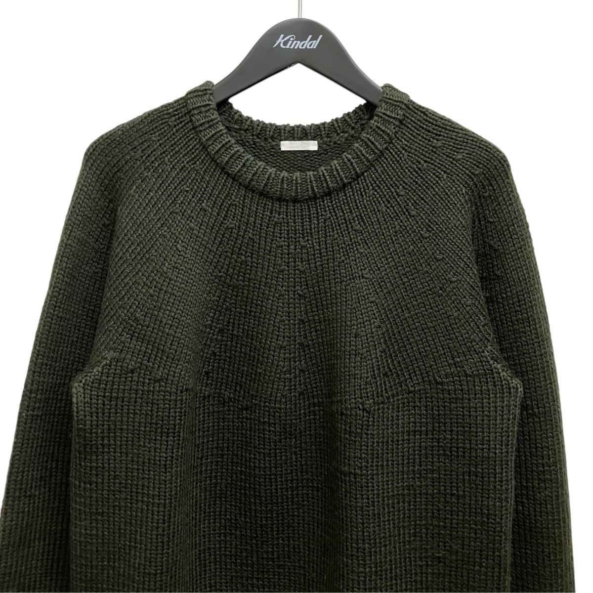 COMOLI ハンドクルーネックニットセーターJO3-06007 古着・中古-3枚目のアイテム画像