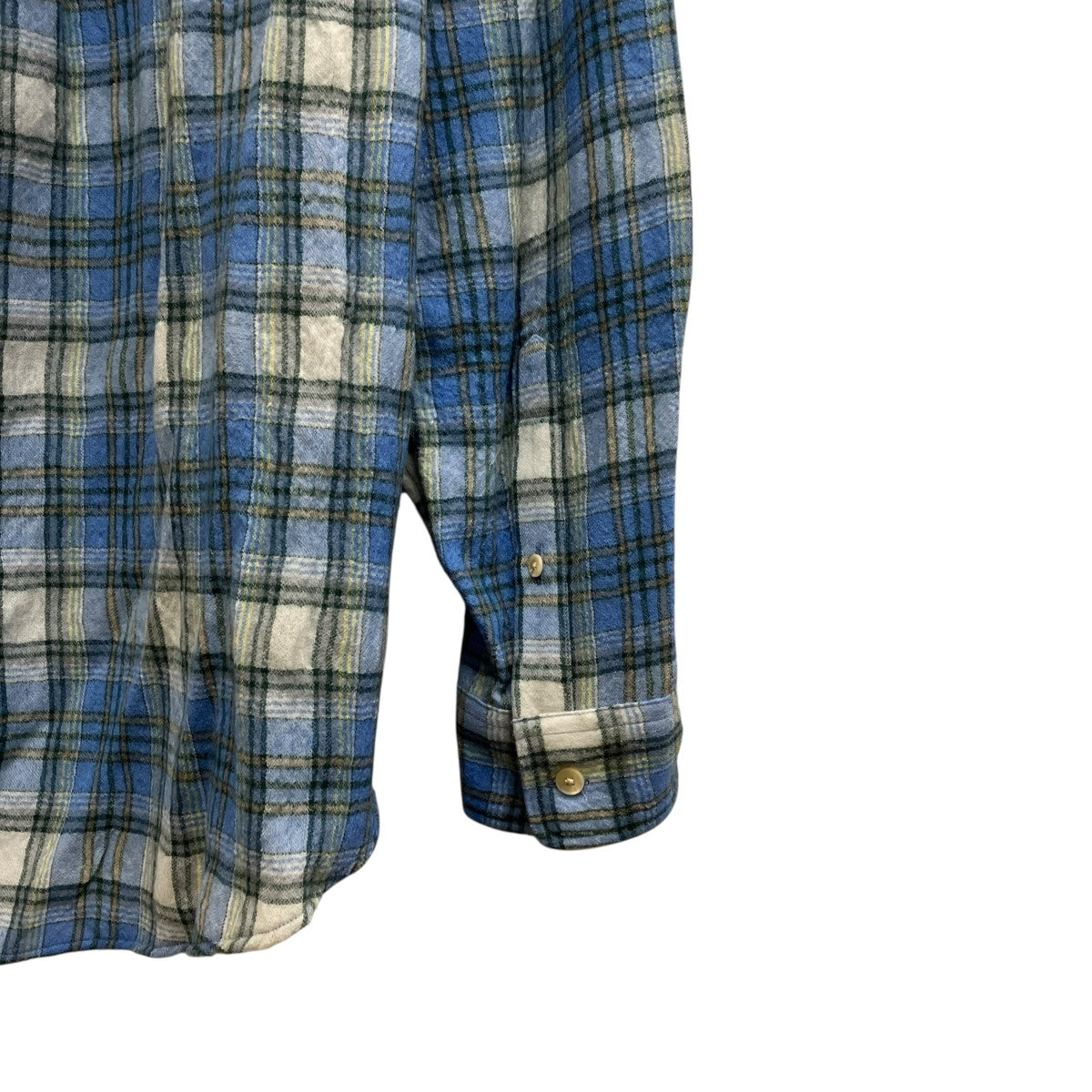 AURALEE AIRY WOOL CHECK SHIRT ／A24AS01WN 古着・中古-5枚目のアイテム画像