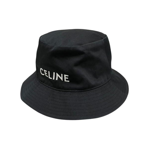 セリーヌ　バケットハット　S CELINE(セリーヌ) ロゴ刺繍バケットハット2AUO4968P 2AUO4968P