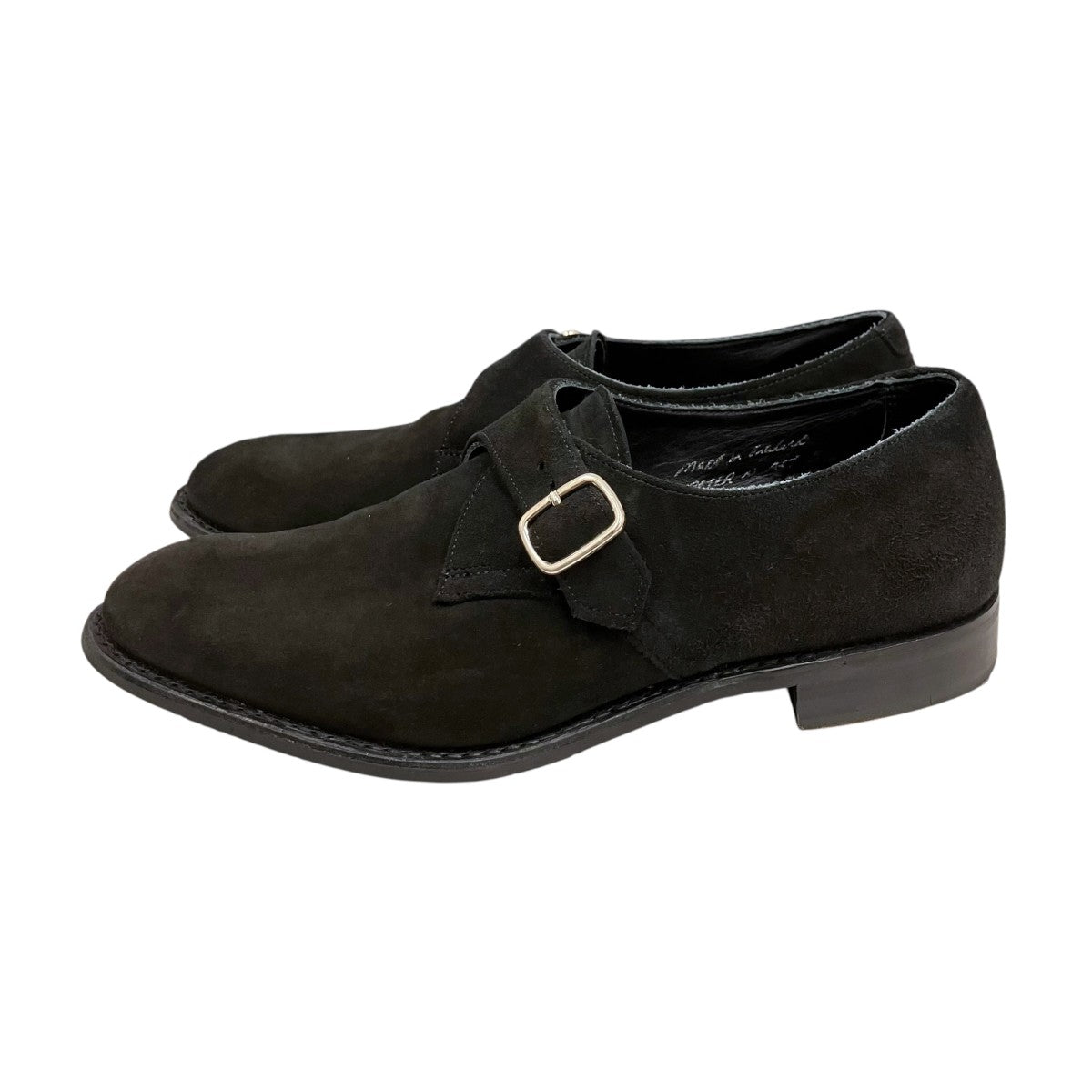 Joseph Cheaney PETER D ALT BLK SOFT SUEDE スエードモンクストラップレザーシューズ 古着・中古-3枚目のアイテム画像