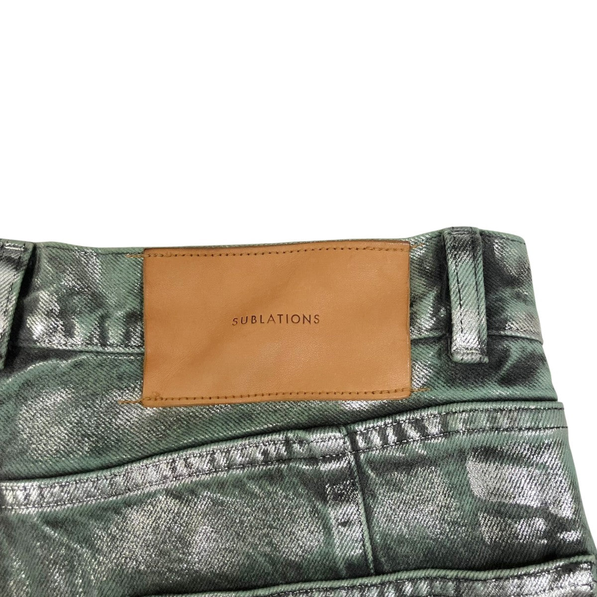SUBLATIONS WIDE SEAM DENIM BAGGY PANTS S111412 古着・中古-5枚目のアイテム画像