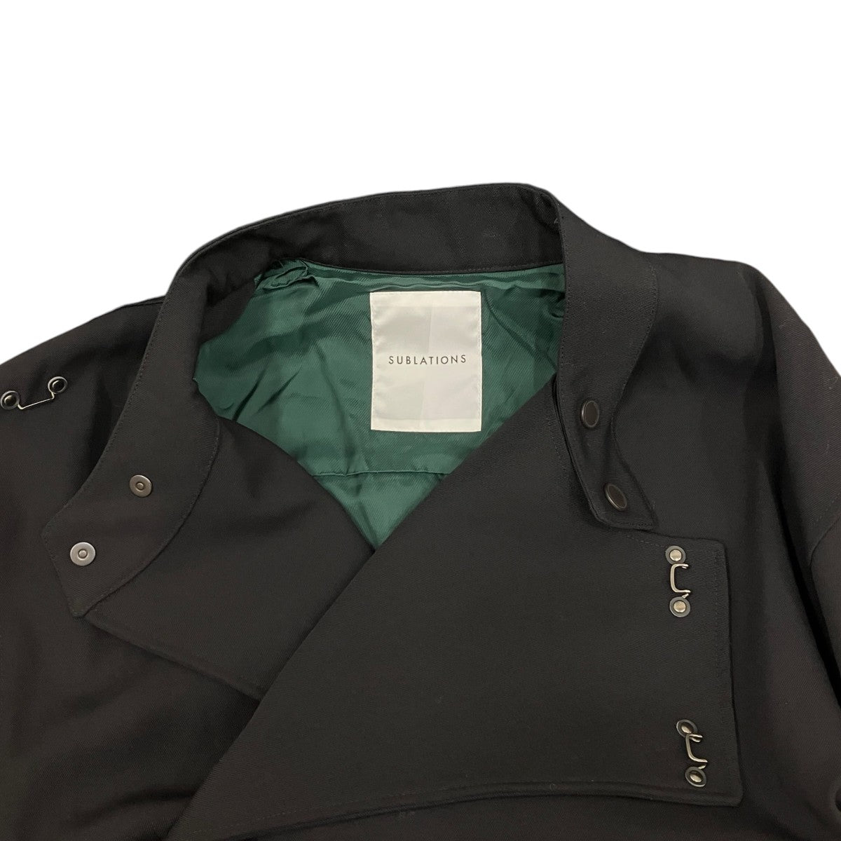 SUBLATIONS 24AW HEAVY WOOL MOTORCYCLE JACKET S121710 古着・中古-6枚目のアイテム画像