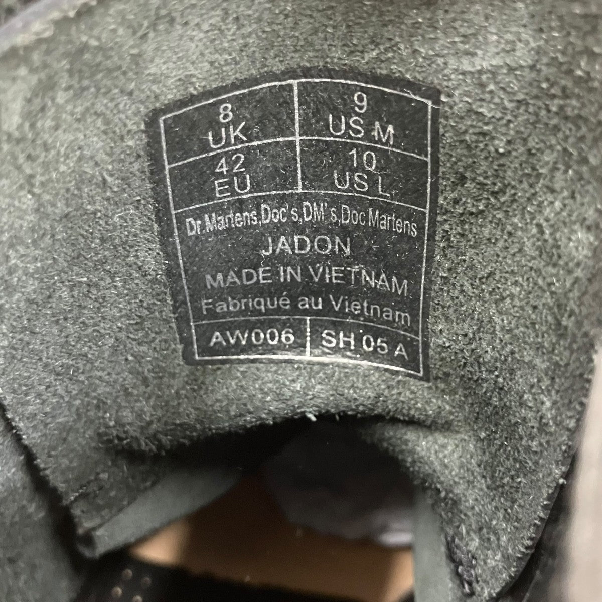 Dr．Martens QUAD RETRO 8ホールレースアップブーツ 古着・中古-8枚目のアイテム画像