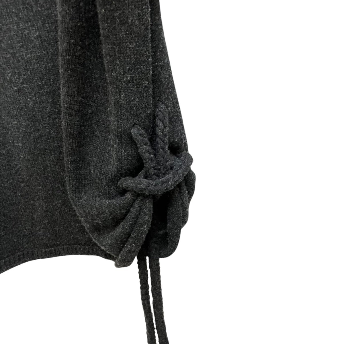 Yohji Yamamoto pour homme 23AWSIDE STRING DETAIL TURTLENECKセーターHJ-K06-193 古着・中古-4枚目のアイテム画像