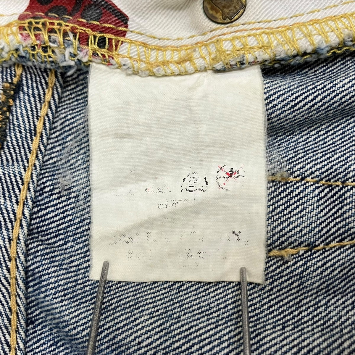 BRU NA BOINNE ペンキ加工 ハケデニムパンツ 古着・中古-10枚目のアイテム画像