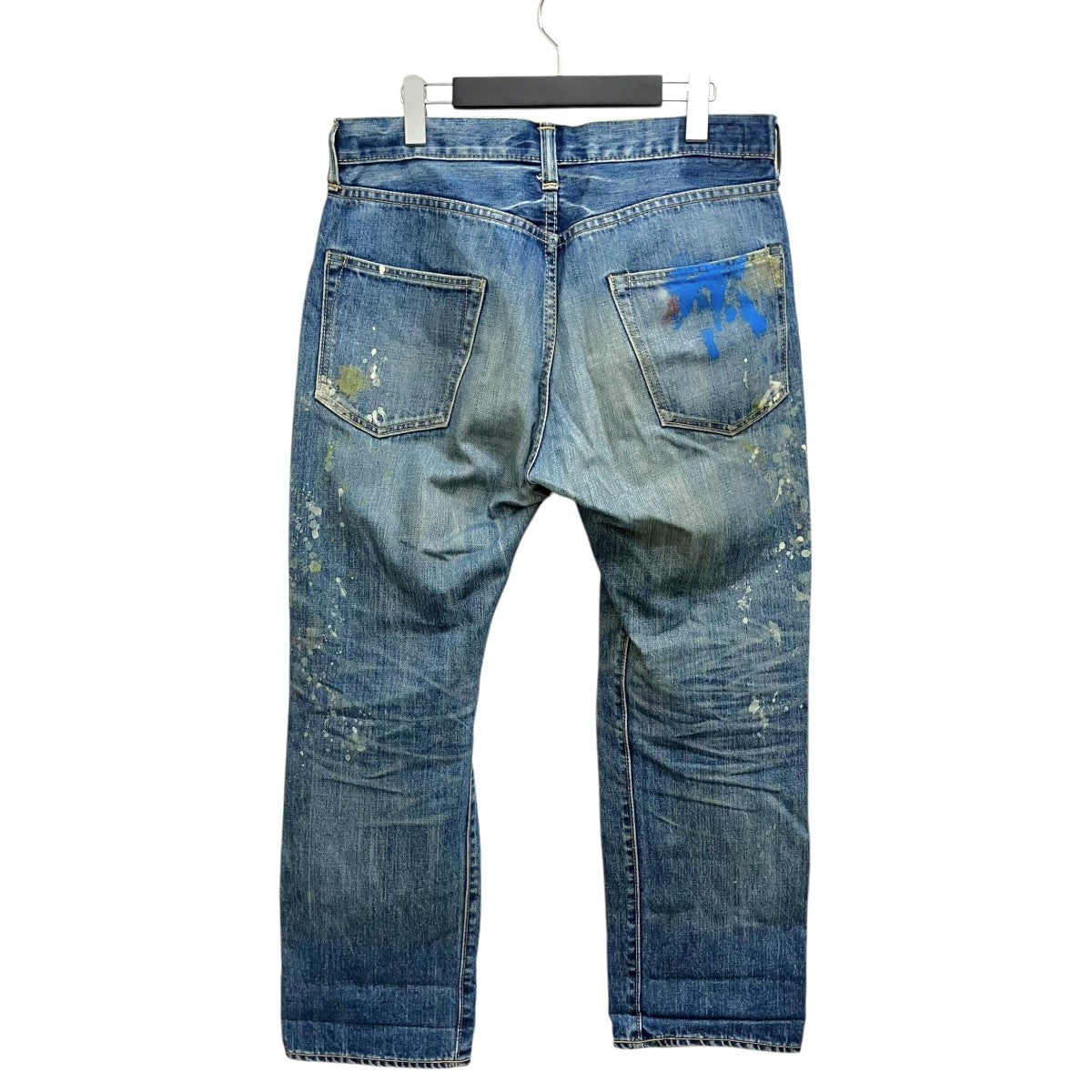 BRU NA BOINNE ペンキ加工 ハケデニムパンツ 古着・中古-2枚目のアイテム画像
