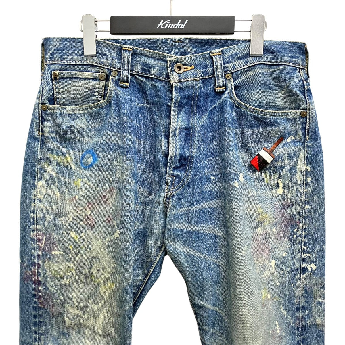 BRU NA BOINNE ペンキ加工 ハケデニムパンツ 古着・中古-3枚目のアイテム画像