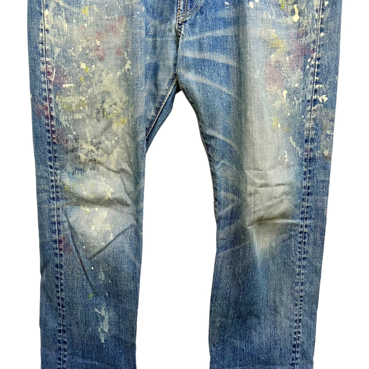 BRU NA BOINNE ペンキ加工 ハケデニムパンツ 古着・中古-4枚目のアイテム画像
