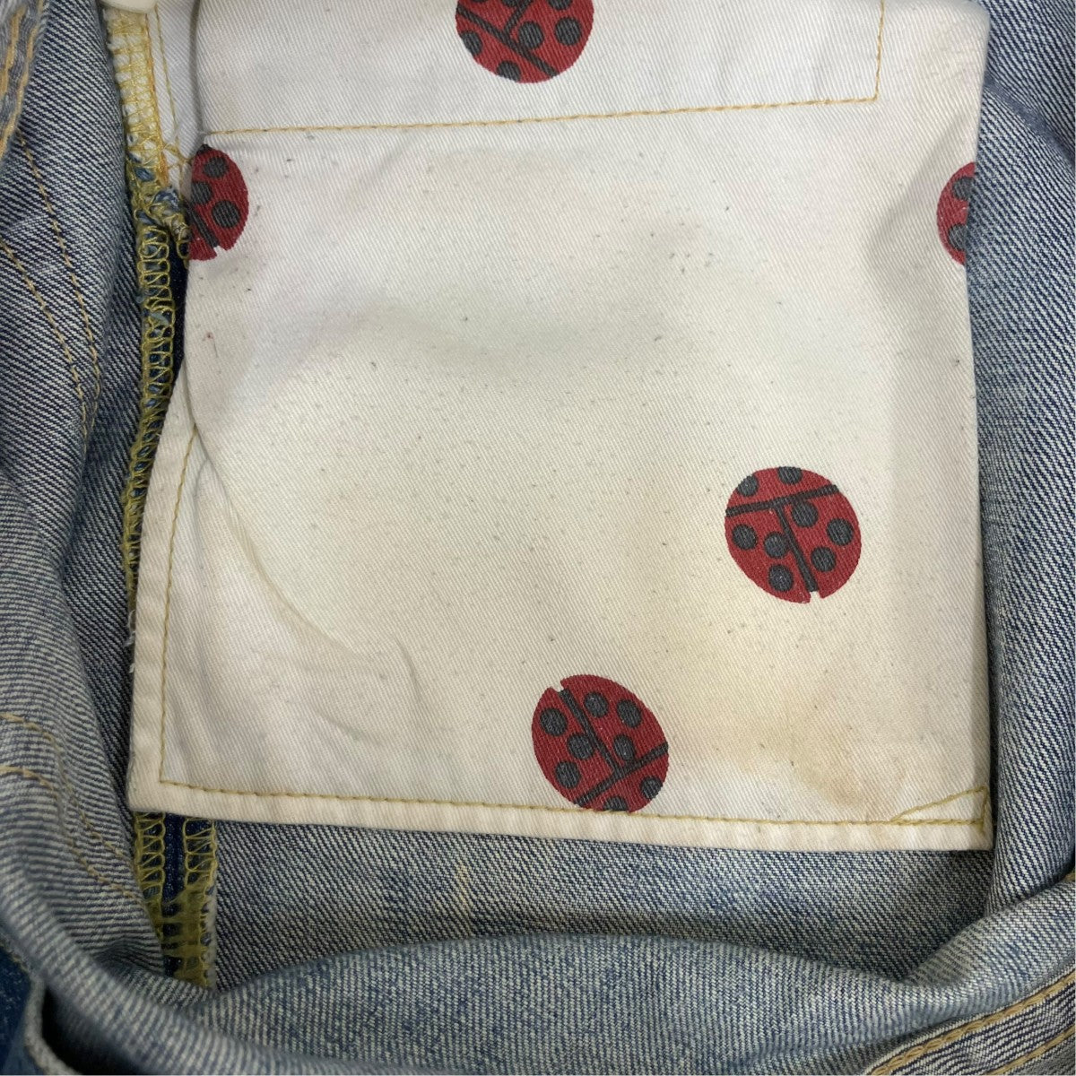 BRU NA BOINNE ペンキ加工 ハケデニムパンツ 古着・中古-8枚目のアイテム画像