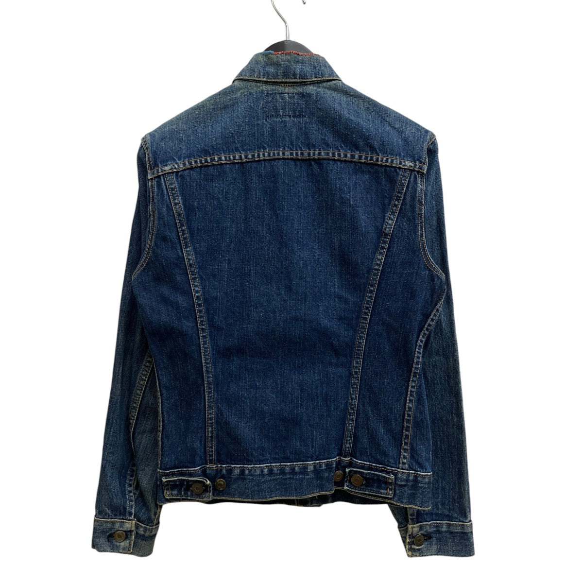 LEVI’S 60s BIGE 不均等V ボタン裏525 オレンジステッチデニムジャケット70505 古着・中古-2枚目のアイテム画像