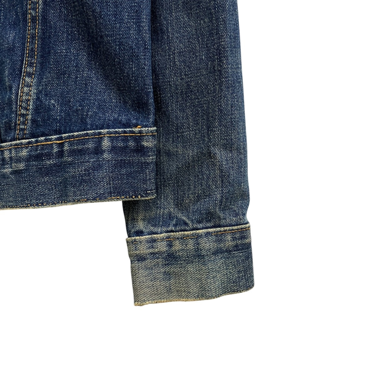 LEVI’S 60s BIGE 不均等V ボタン裏525 オレンジステッチデニムジャケット70505 古着・中古-4枚目のアイテム画像