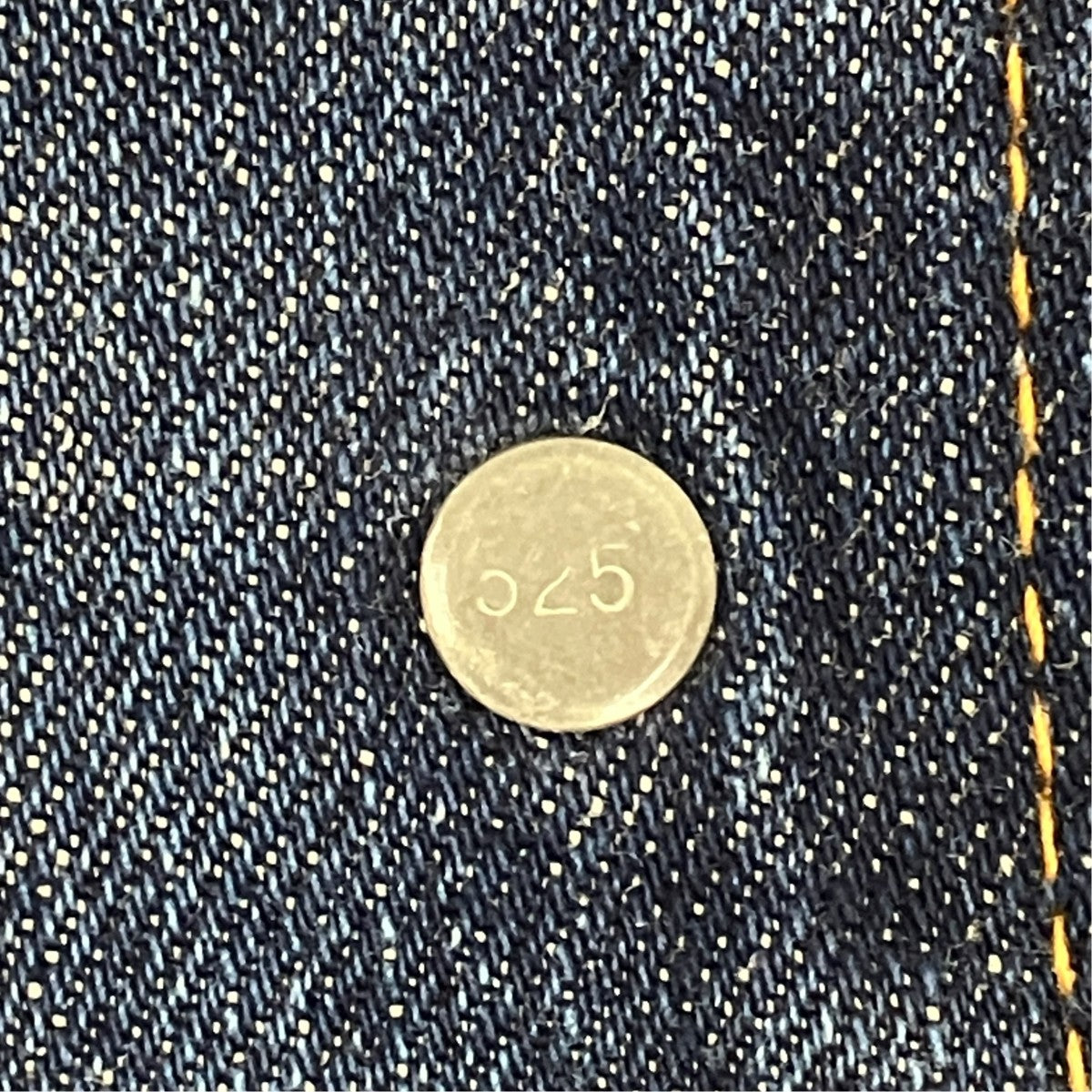 LEVI’S 60s BIGE 不均等V ボタン裏525 オレンジステッチデニムジャケット70505 古着・中古-6枚目のアイテム画像