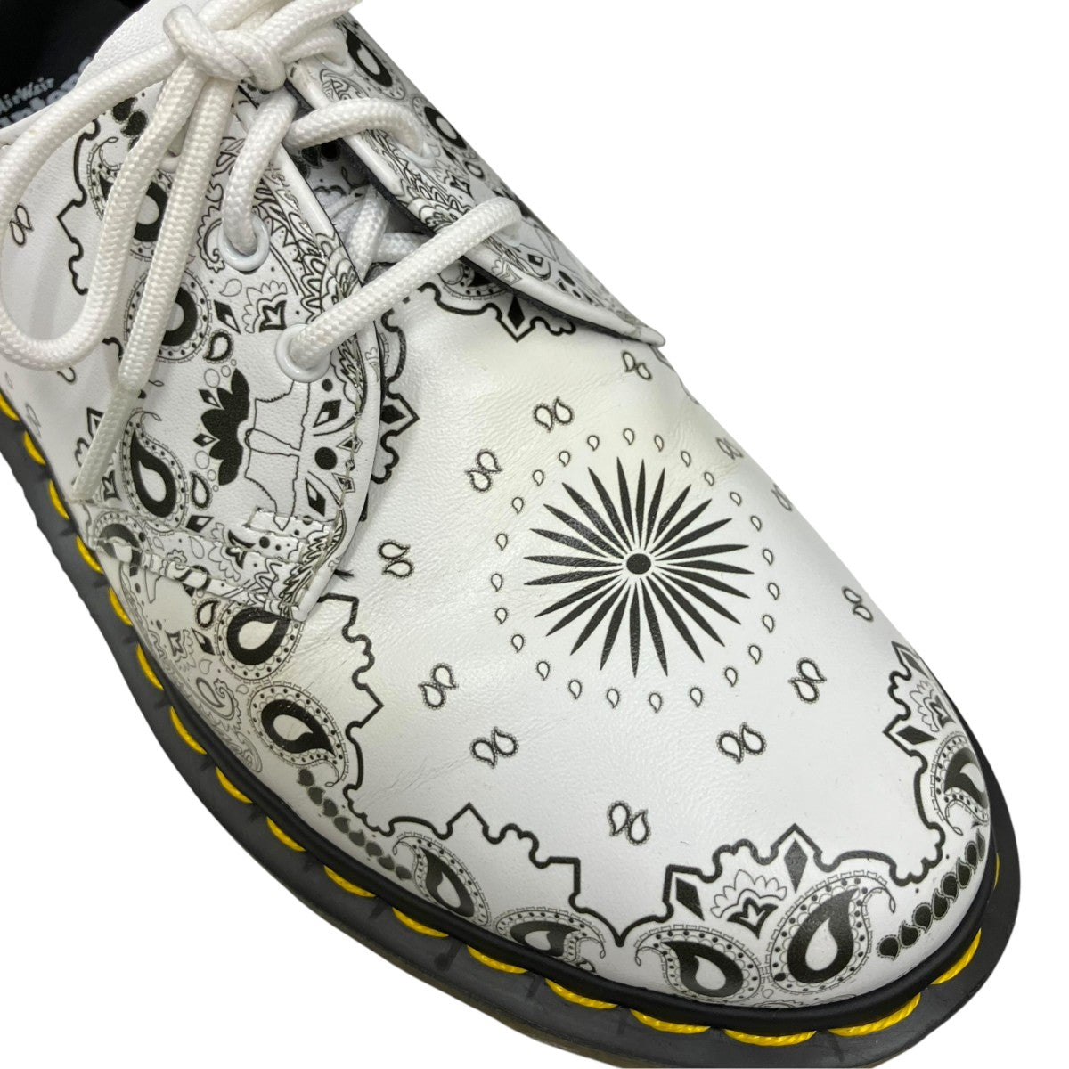 Dr．Martens バンダナホワイト ブラックレザーシューズ1461 古着・中古-7枚目のアイテム画像