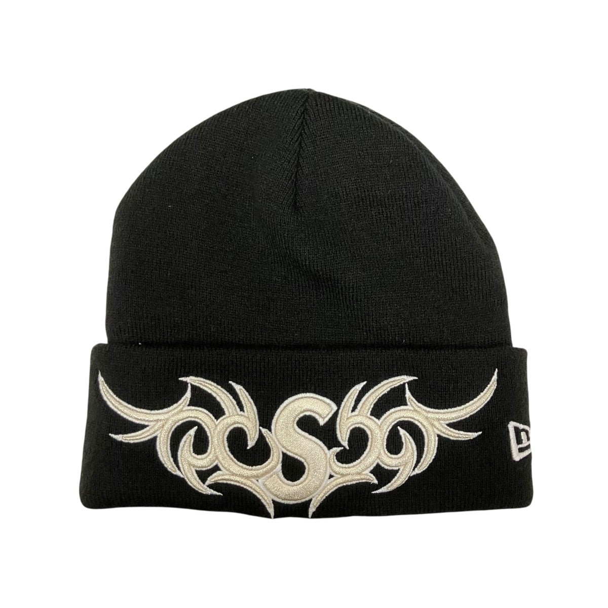 Supreme×New Era Tribal S Logo Beanieニットキャップ 古着・中古-1枚目のアイテム画像