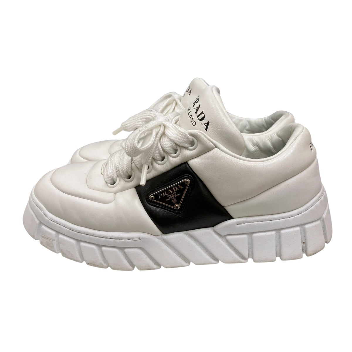 PRADA トライアングルロゴローカットスニーカー 2EE386 古着・中古-3枚目のアイテム画像