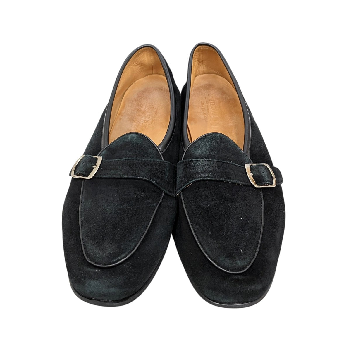 UNITED ARROWS スエードシングルモンクストラップスリッポンローファー 古着・中古-2枚目のアイテム画像