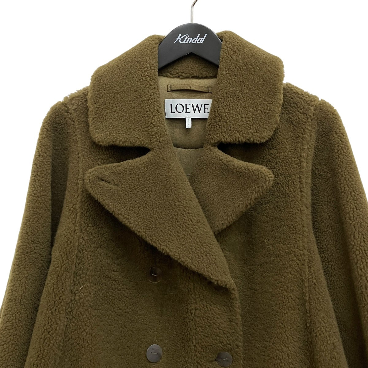 LOEWE ボアダブルブレストコートポンチョS540Y19L04 古着・中古-3枚目のアイテム画像