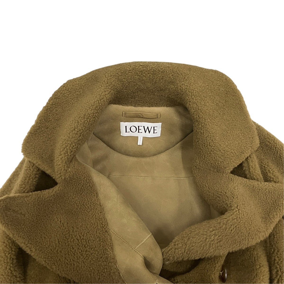 LOEWE ボアダブルブレストコートポンチョS540Y19L04 古着・中古-5枚目のアイテム画像