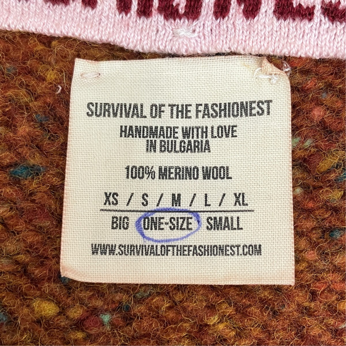 SURVIVAL OF THE FASHIONEST ニットバッグトートバッグ 古着・中古-4枚目のアイテム画像