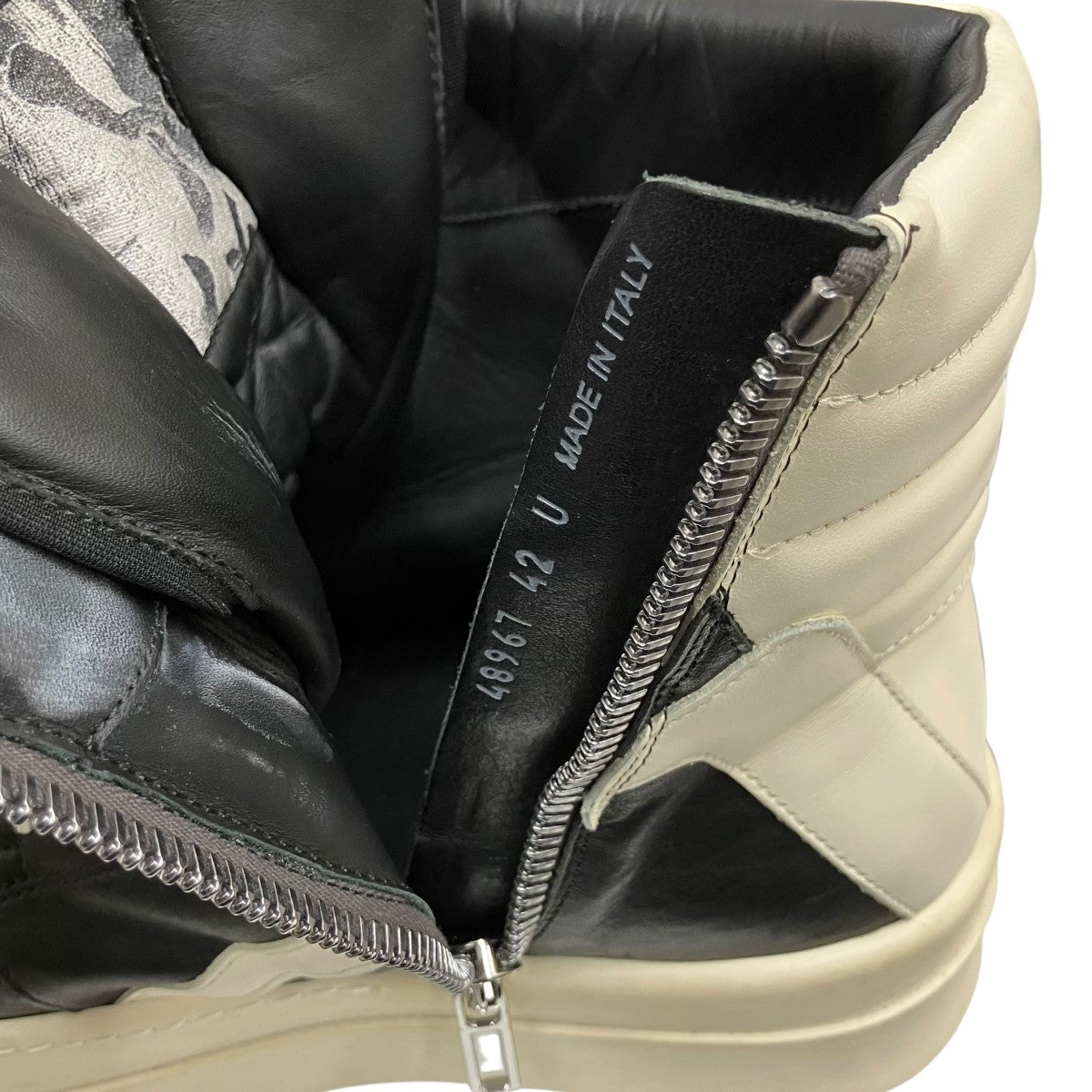 RICK OWENS MEGA BUMPER GEOBASKETハイカットスニーカー 古着・中古-10枚目のアイテム画像