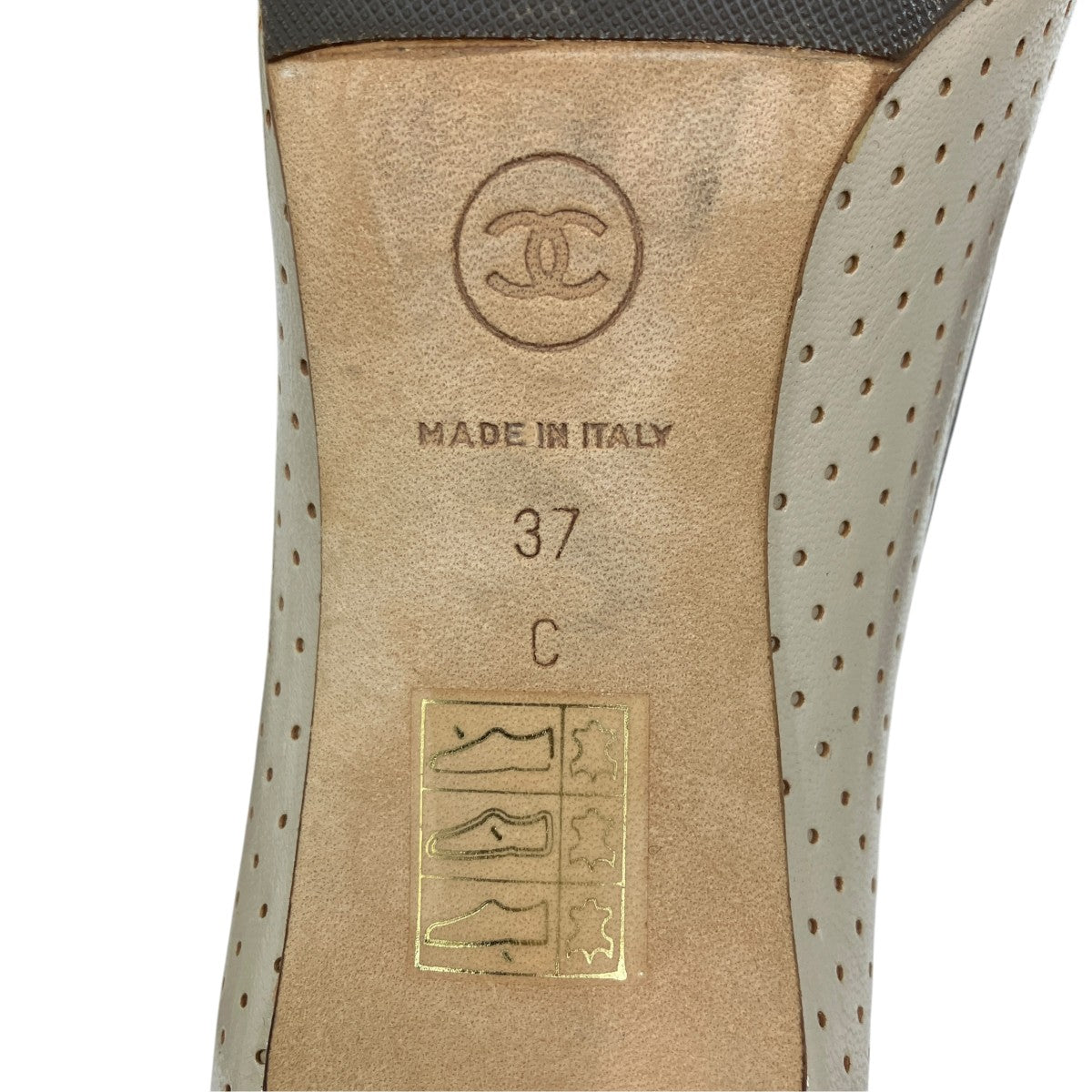 CHANEL ココマーク パンチングヒールパンプスG27742 古着・中古-8枚目のアイテム画像