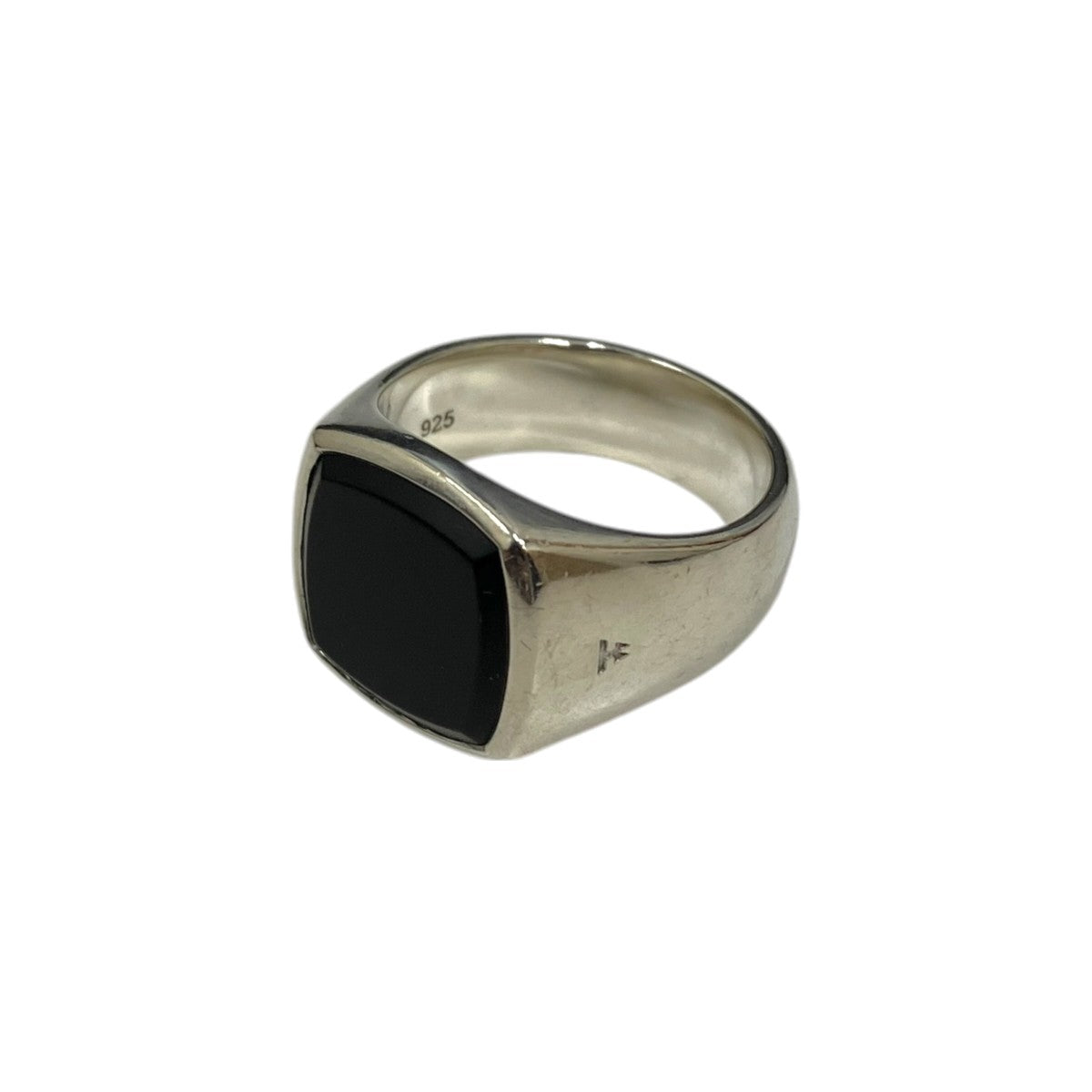 TOM WOOD Kay Ring Polished Black Onyx 古着・中古-1枚目のアイテム画像