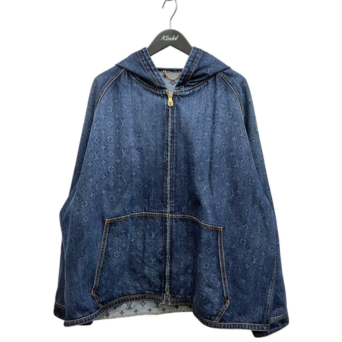LOUIS VUITTON 26AW モノグラム ウォッシュドデニム フーデッドブルゾン RM262M PN2 HVA81W 古着・中古-1枚目のアイテム画像