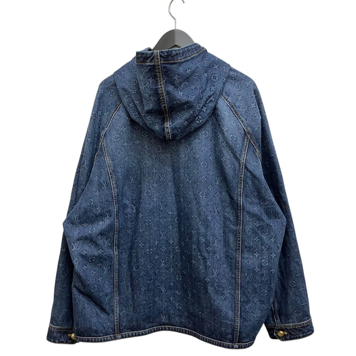 LOUIS VUITTON 26AW モノグラム ウォッシュドデニム フーデッドブルゾン RM262M PN2 HVA81W 古着・中古-2枚目のアイテム画像